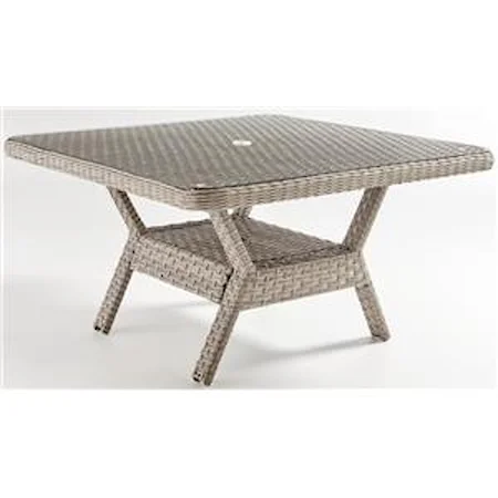 Dining Chat Table with Glass Top